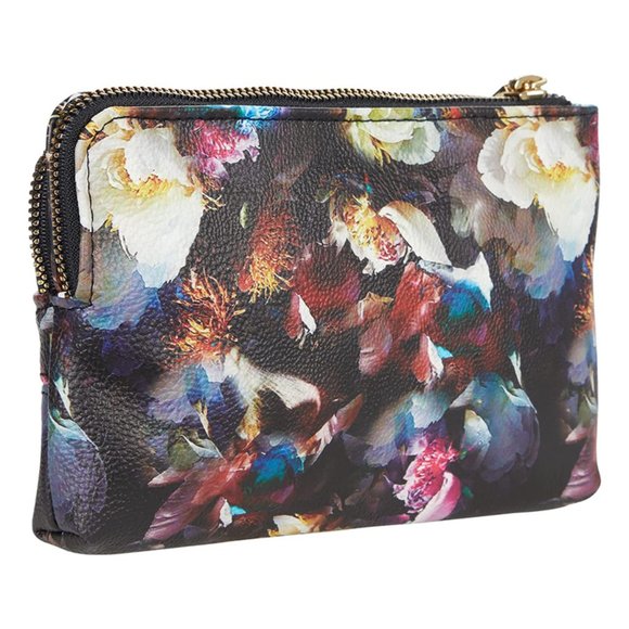 NEW Betsey Johnson XOTalli Double Zip Around Wristlet Wallet Pouch Bag - Picture 3 of 14